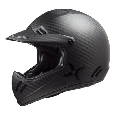 LS2 MX471 XTRA CARBON retro off-road helma matná-černá